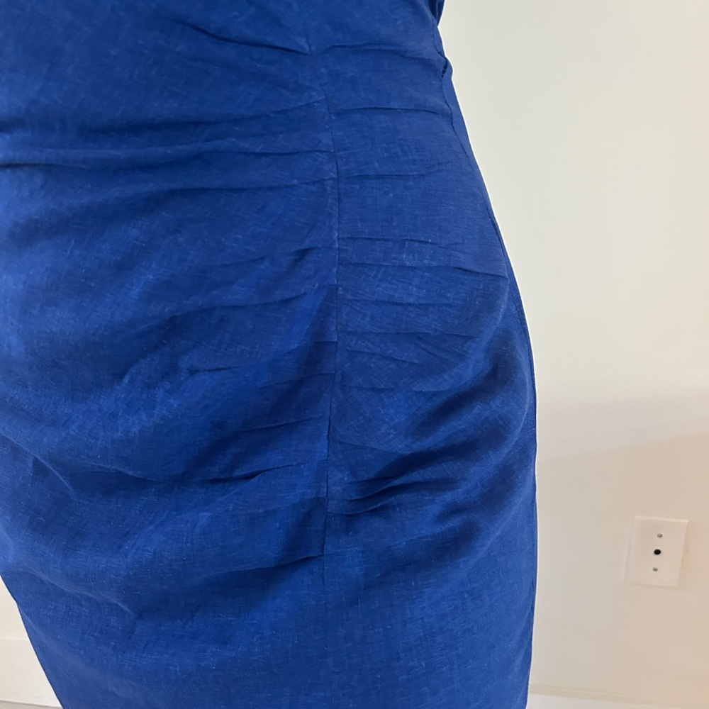 Summer Blue Backless Midi Dress - Picture 11 of 11